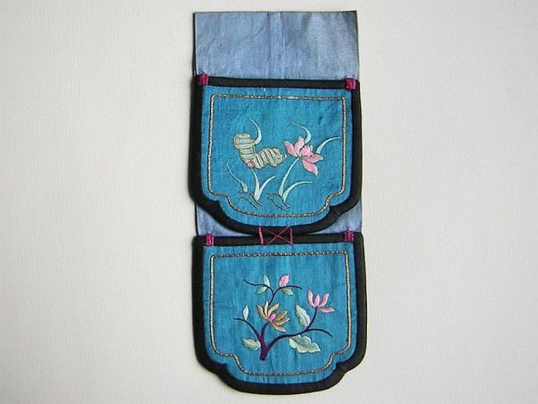 Double purse – Lotus flowers - (3781)